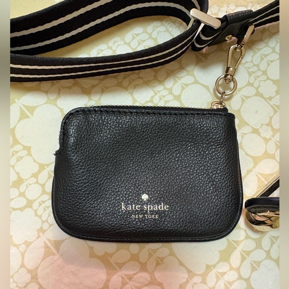 Kate Spade Black Leather Crossbody Bag - Picture 3 of 6